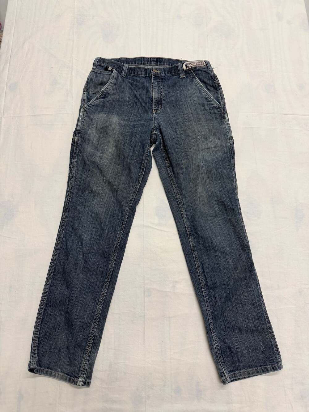 Carhartt Men's Flame-Resistant FR Rugged Flex Denim Carpenter Pants 34x32